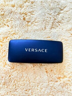 Versace Navy Blue Hard Sunglasses Case